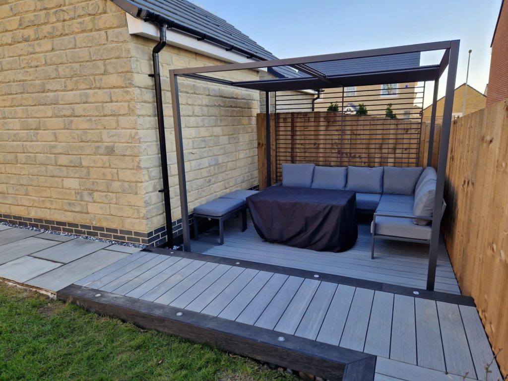 Wrap-Around Composite Decking in Light Grey - photo 3