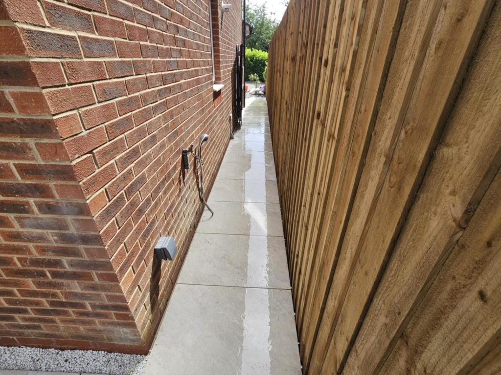 Off-White Porcelain Patio, New Lawn & Borders - photo 5