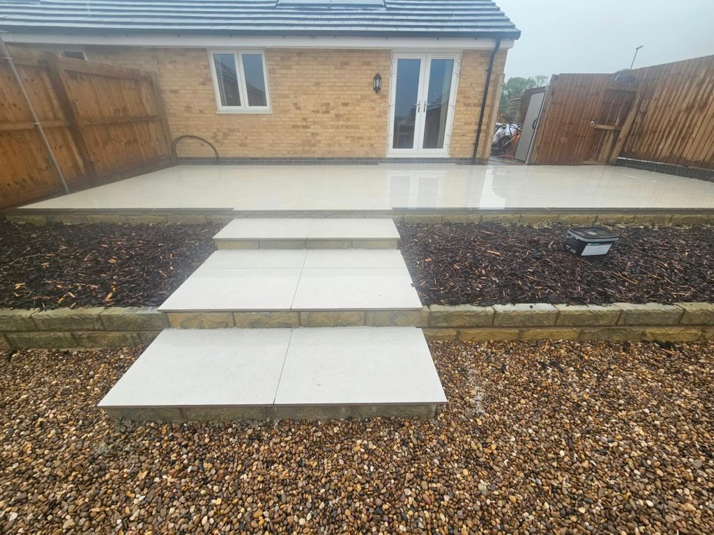 Three-Tier Garden with Porcelain Patio - photo 1